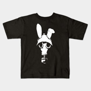 Gas Mask Bunny Kids T-Shirt